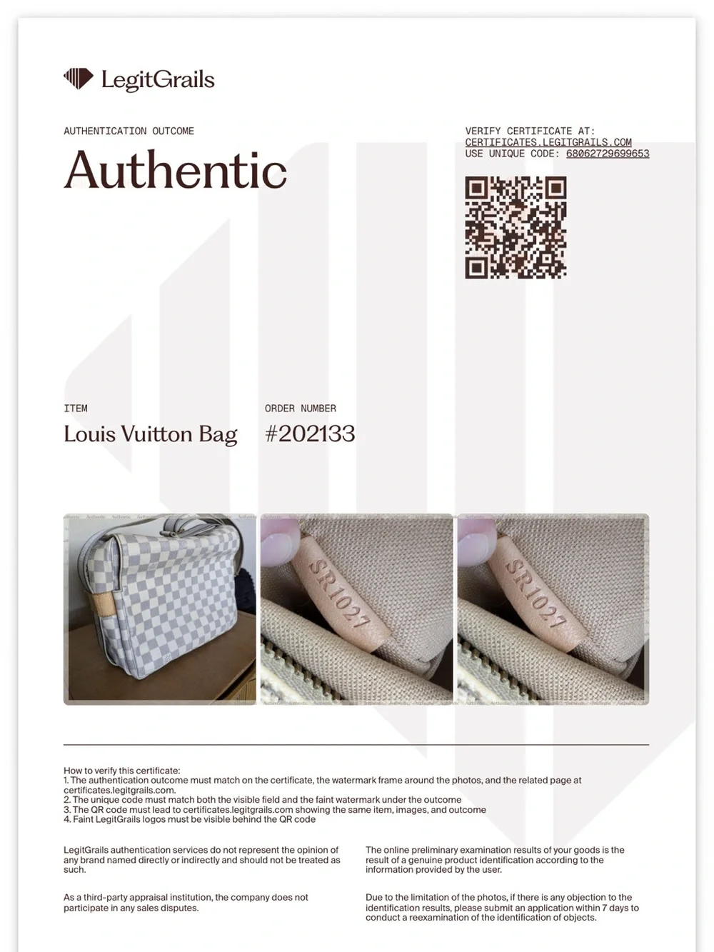 Louis Vuitton shoulder bag/ crossbody bag comes with COA